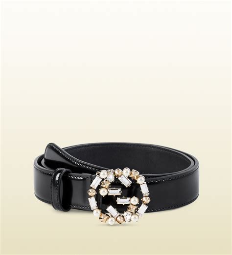 gucci leather belt with pearl gg 8 inch|gucci pearl belt sale.